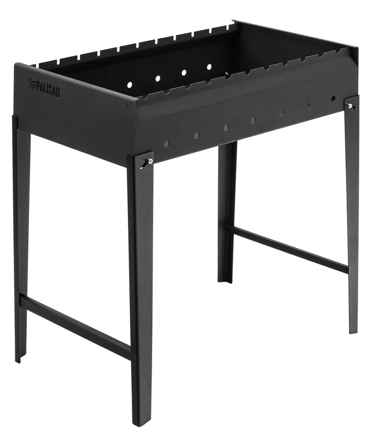 Мангал сварной 605х375х138/640мм сталь 2мм Camping Palisad