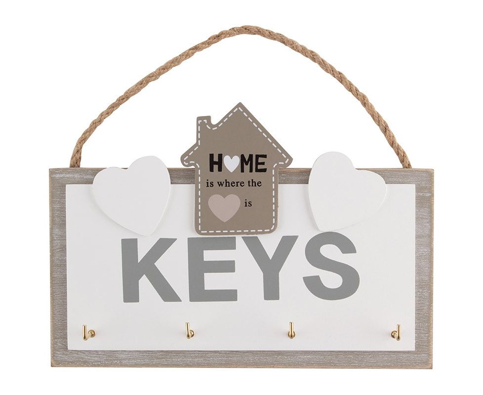 Ключница "Keys" с подвесом, 4 крючка, Волшебная страна