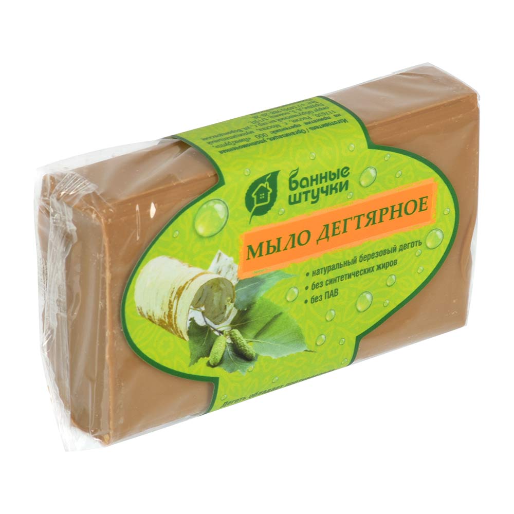 Мыло кусковое Банное «Дегтярное», 100 г