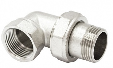 Соединитель угловой 3/4" никелир. STI