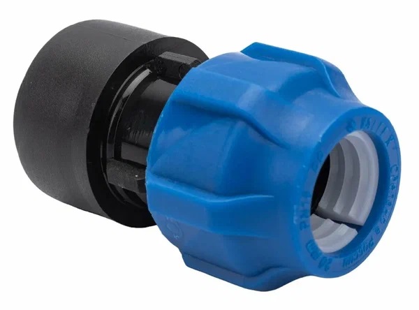 Муфта ПНД компрессионная ВР 20х3/4" VALFEX