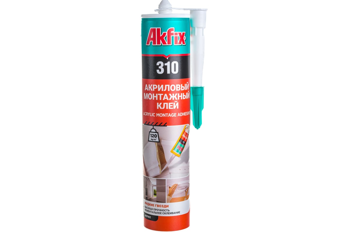 Монтажный клей акриловый Akfix 310, 310 мл