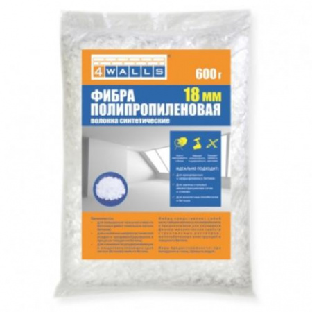 ФИБРА ПОЛИПРОПИЛЕНОВАЯ, размер 18мм, 600гр