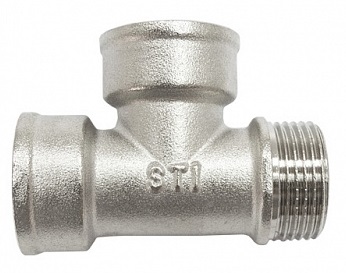 Тройник 1/2" в-в-н никелир. STI