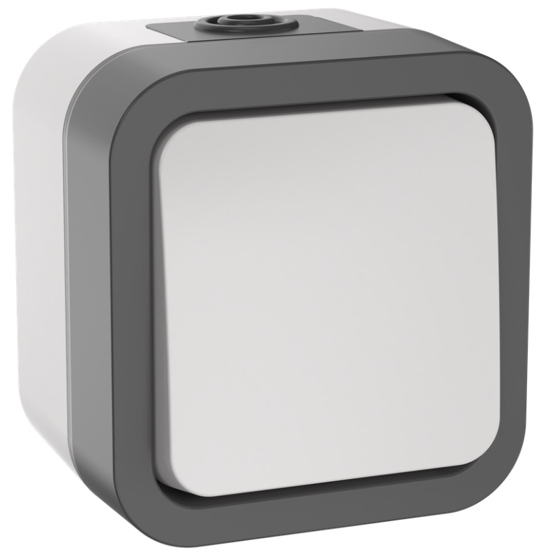 Переключатель одноклавишный TORS 10А IP55 белый