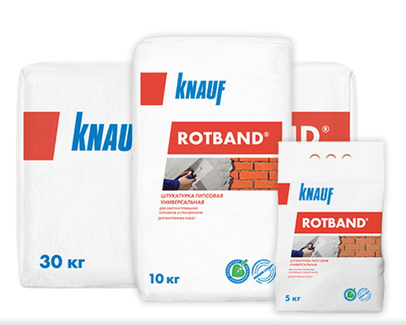 Штукатурка гипсовая Ротбанд Knauf, 30кг 