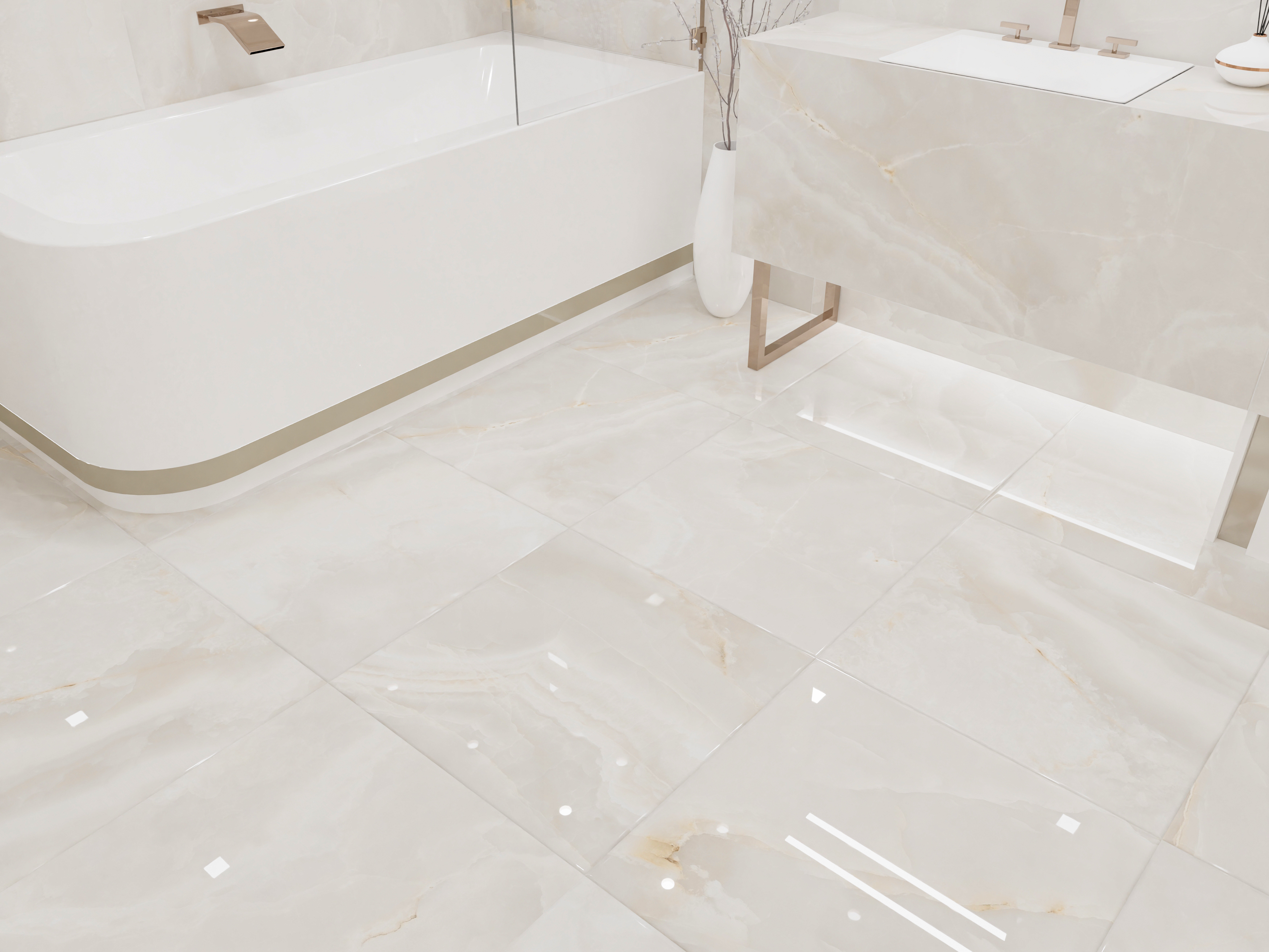Керамогранит R 60х60 Onyx Vanilla sky