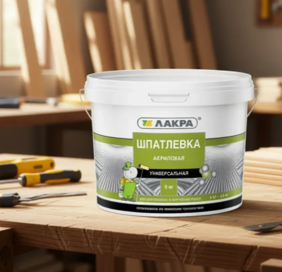 ЛАКРА шпаклевка акриловая универсальная 9 кг