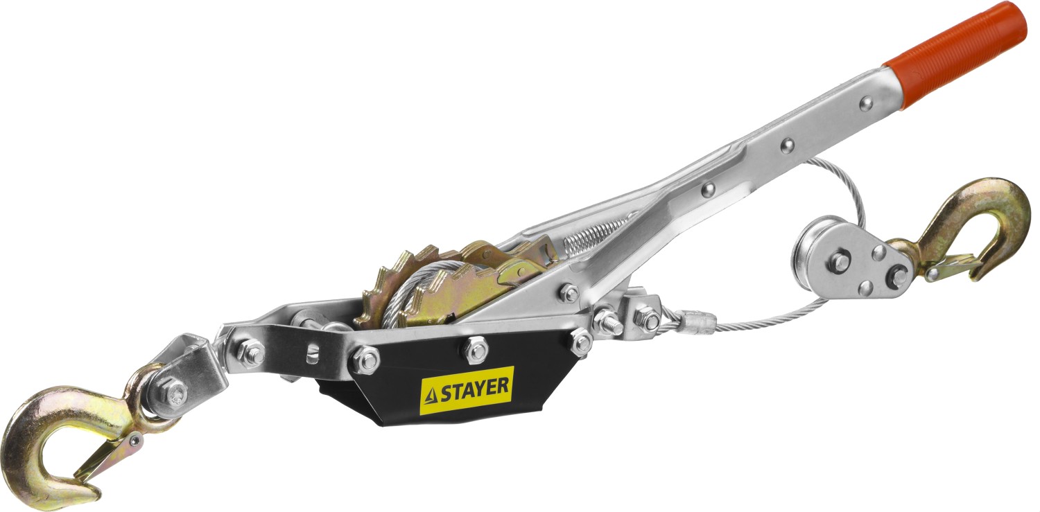STAYER MAXPull, 2 т, 2 м, ручная рычажная лебедка