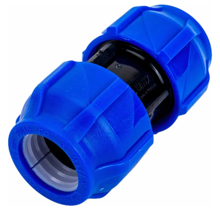 Муфта ПНД компрессионная соединительная 25 VALFEX