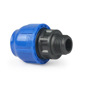 Муфта компрессионная ПНД D20x3/4 наружная резьба