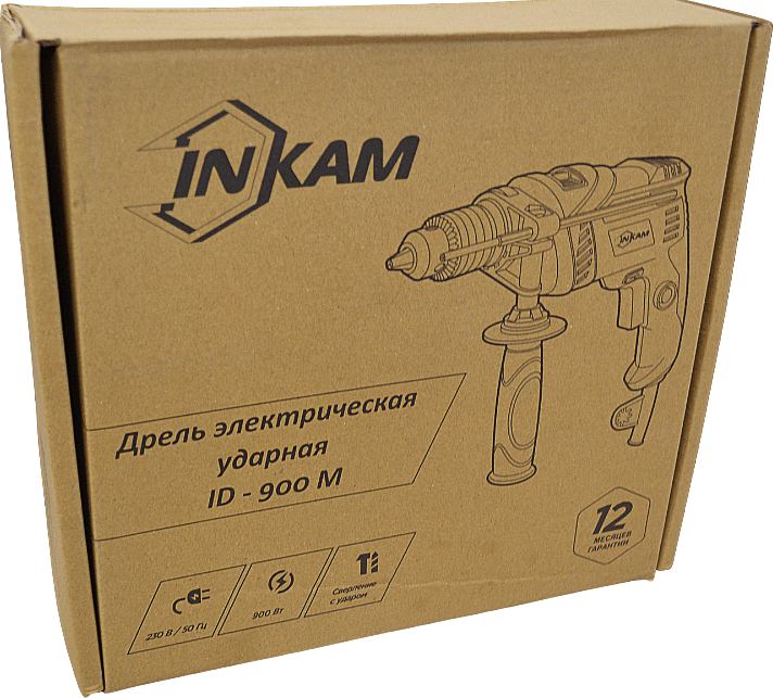 Дрель ударная INKAM ID-900M, 900Вт