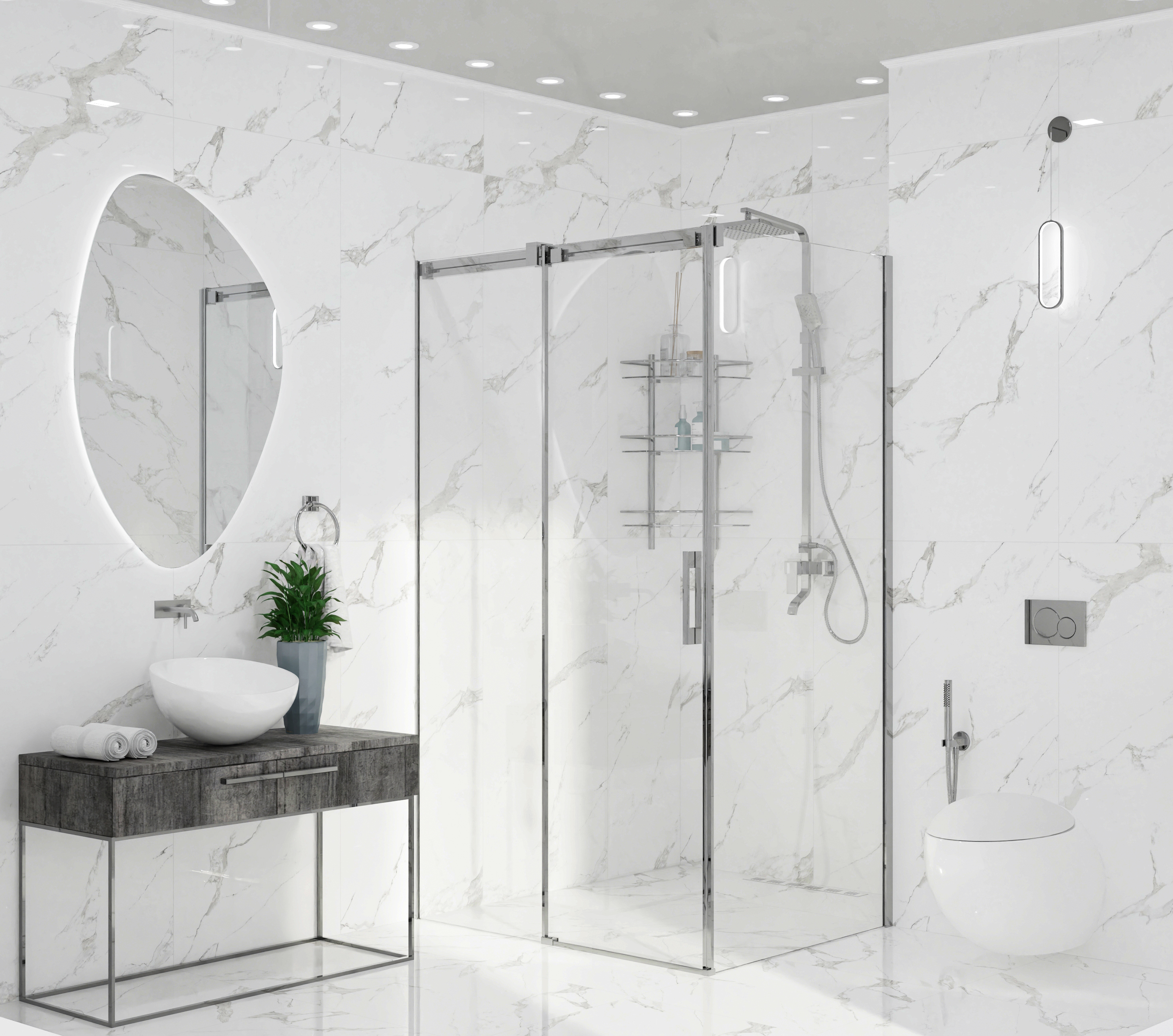 Керамогранит Azori Statuario Endles R 60x60 см   