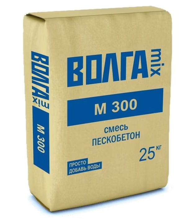 Пескобетон М-300 ВОЛГАmix (25кг) 