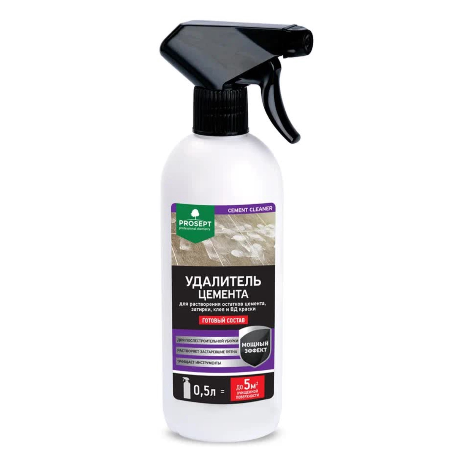 Удалитель цемента ПРОСЕПТ CEMENT CLEANER 1:1, 0,5л