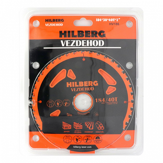 Диск пильн.Hilberg Вездеход 184*30*24z 7гр HV189