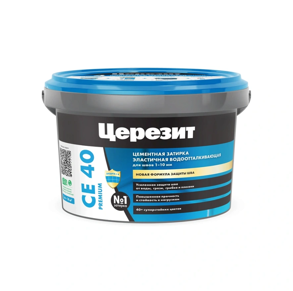 Затирка цементная CERESIT CE40/1, 1 кг Антрацит