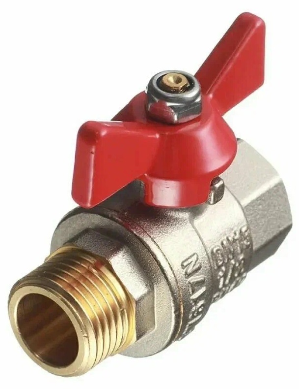 Кран вода 1/2" г/ш бабочка PN25 RTP