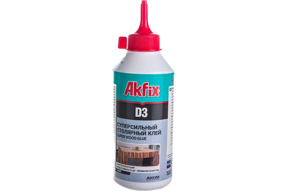 Akfix D3 Клей ПВА Д3, 500гр. Белый