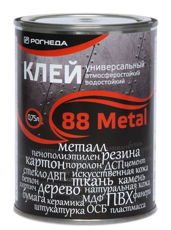 Клей 88-Metall универсальный водостойкий 0,75 л