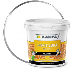 ЛАКРА шпаклевка по дереву Белый 1,5 кг.