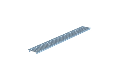 Решетка штампованная оцинкованная АКВАСТОК Norma DN100 A15 1000х134х22