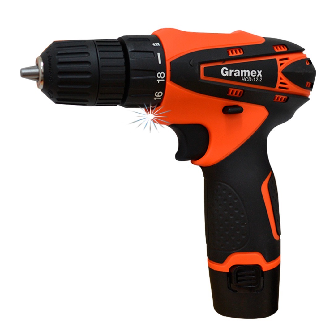Дрель-шуруповерт аккумуляторная Gramex HCD-12-2