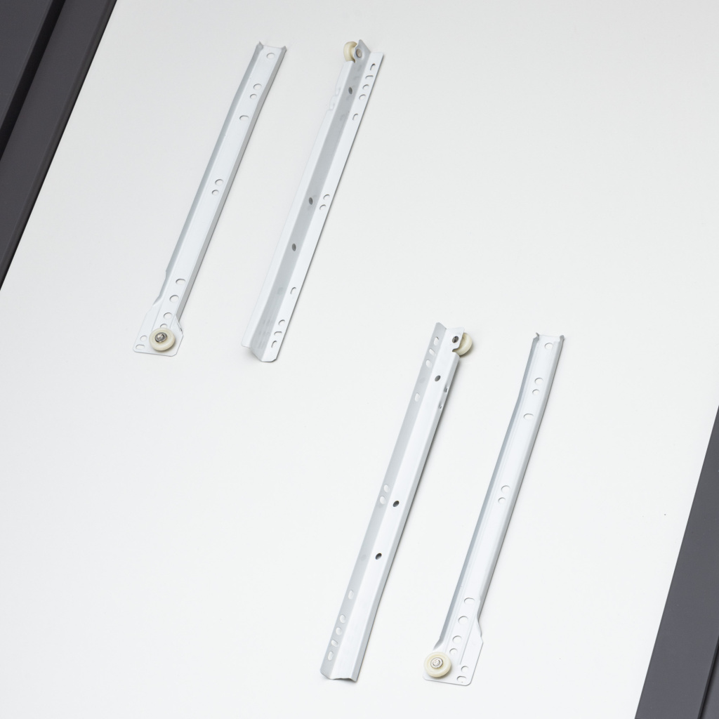 Роликовые направляющие DS10 350mm белые