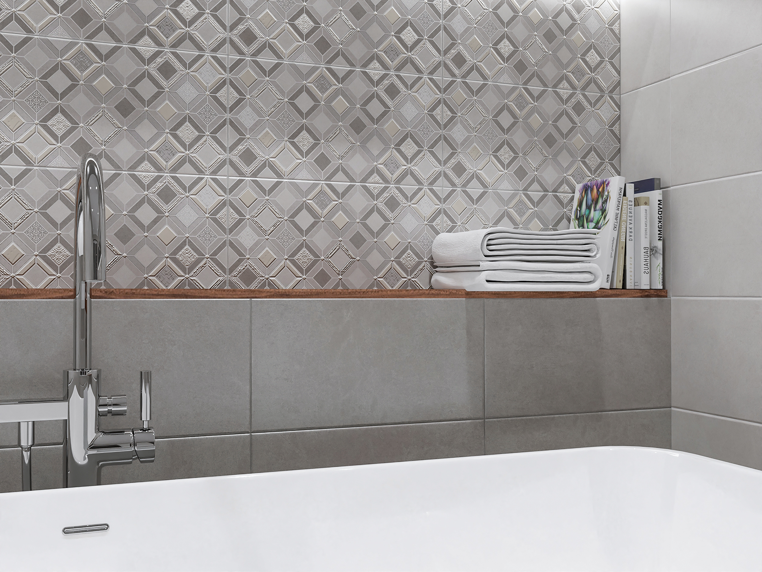 Плитка керамическая 20.1х40.5 STARCK GREY
