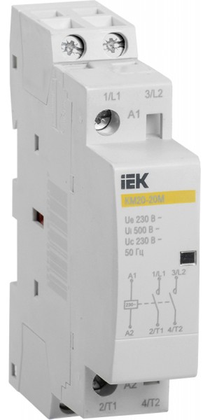 Контактор модульный КМ20-20М AC IEK