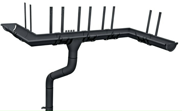 Труба круглая Optima 90мм 3м RAL 7024 Мокрый асфальт