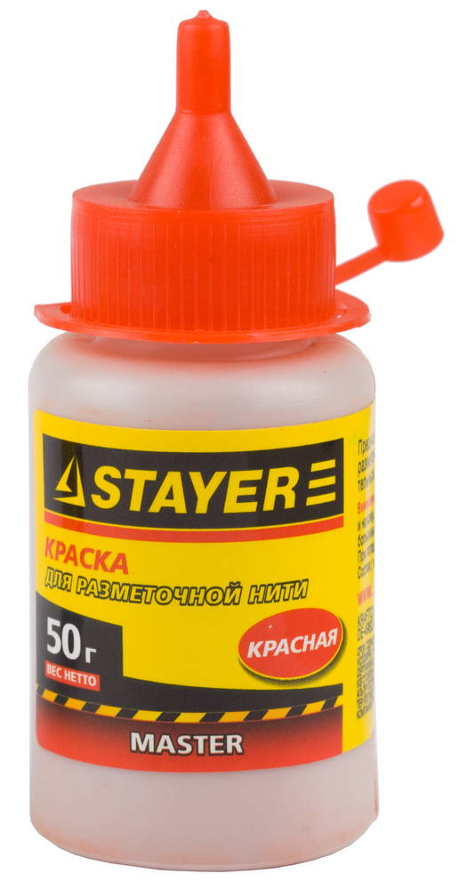 Краска красная для малярных разметочных шнуров STAYER 50 г