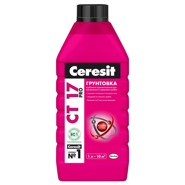 Грунтовка CERESIT CТ17 PRO  г/п  1л
