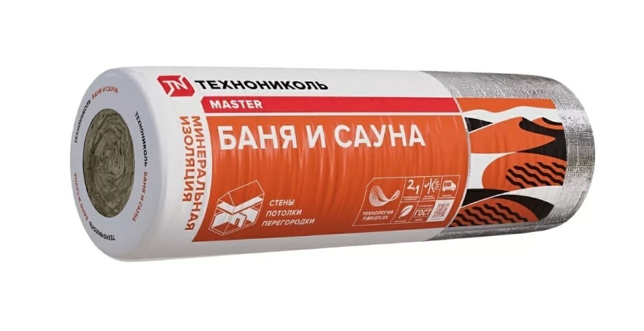 Утеплитель фольгированный Баня и сауна 12500х1200х50мм (0,75м3/15м2)